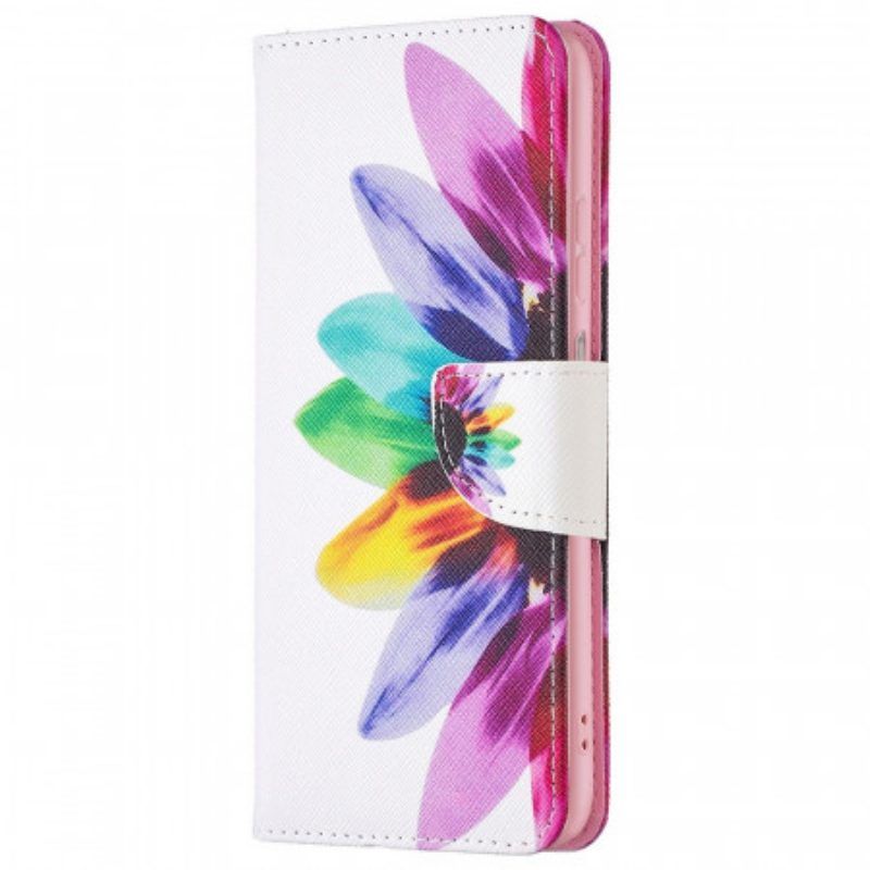 Lederhüllen Für Samsung Galaxy M53 5G Aquarellblume