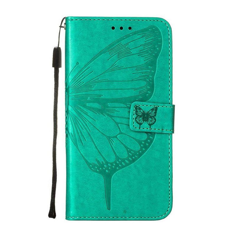 Lederhüllen Für Samsung Galaxy M53 5G Halber Schmetterling