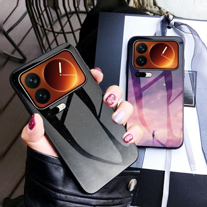 Hülle Für Xiaomi 17 Pro Max Gehärtetes Glas In Himmelblau