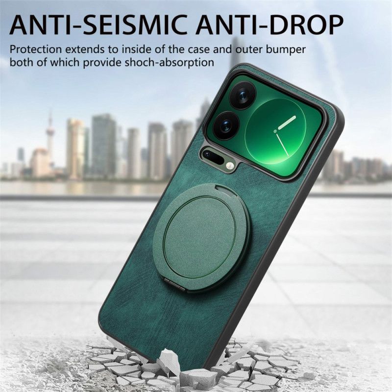 Hülle Xiaomi 17 Pro Max Handyhülle Drehbarer Ständer Mit Retro-lederoptik