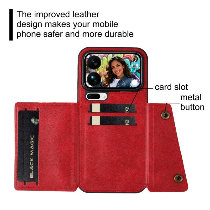 Hülle Xiaomi 17 Pro Max Kartenetui In Lederoptik