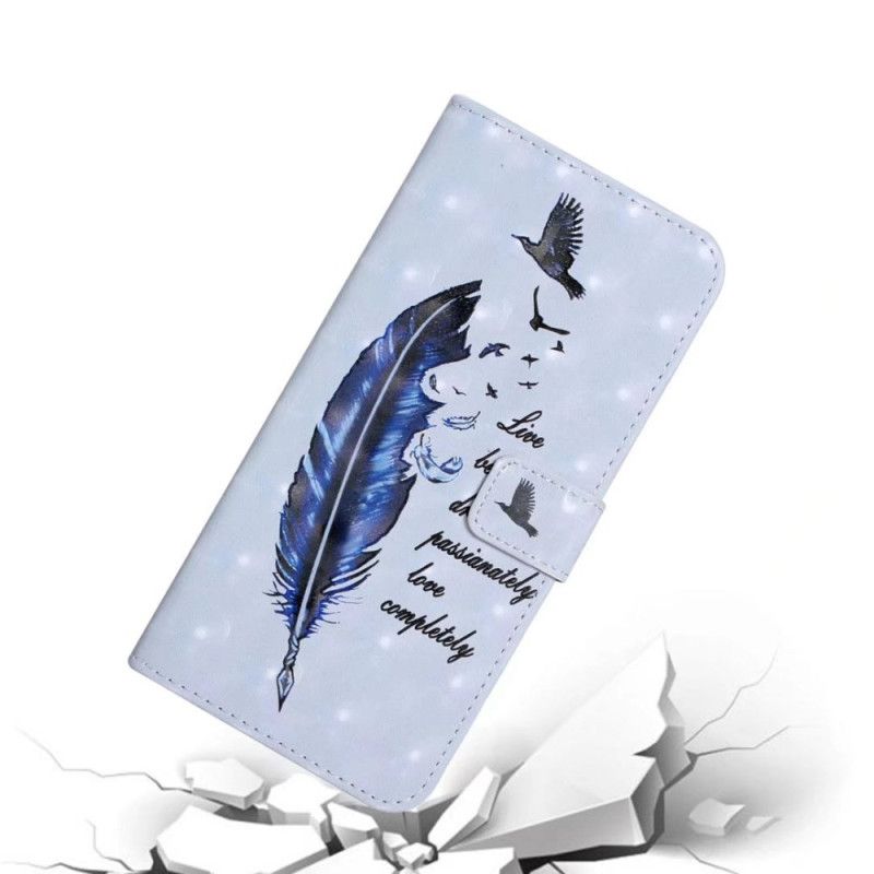 Lederhüllen Für Xiaomi 17 Pro Max Blaue Feder