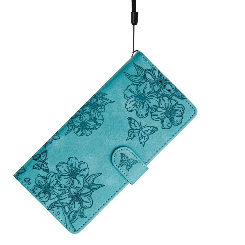 Lederhüllen Für Xiaomi 17 Pro Max Schmetterlings- Und Blumenmuster