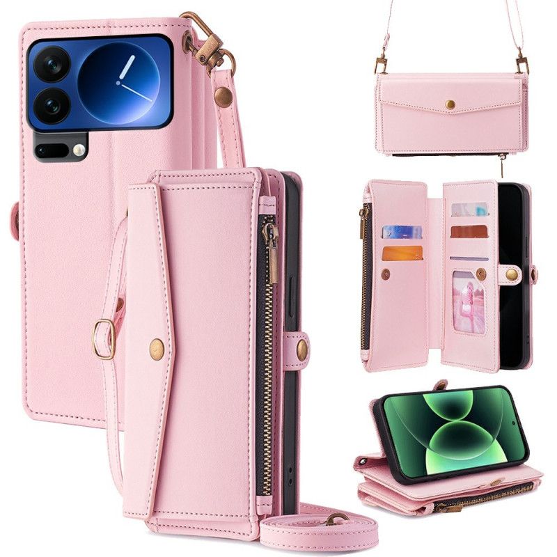 Lederhüllen Xiaomi 17 Pro Max Geldbörse Und Schulterriemen