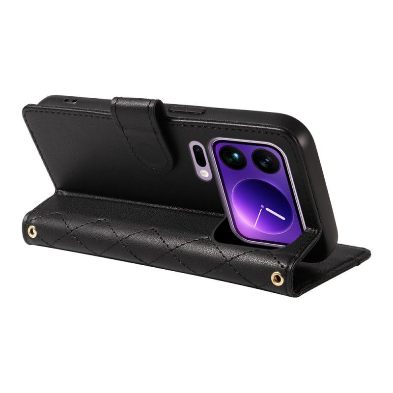 Lederhüllen Xiaomi 17 Pro Max Gesteppt