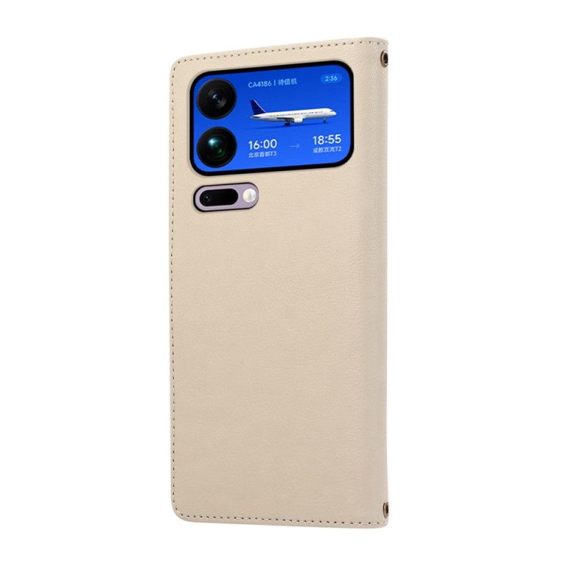 Lederhüllen Xiaomi 17 Pro Max Handyhülle Mehrere Kartenfächer Und Handschlaufe