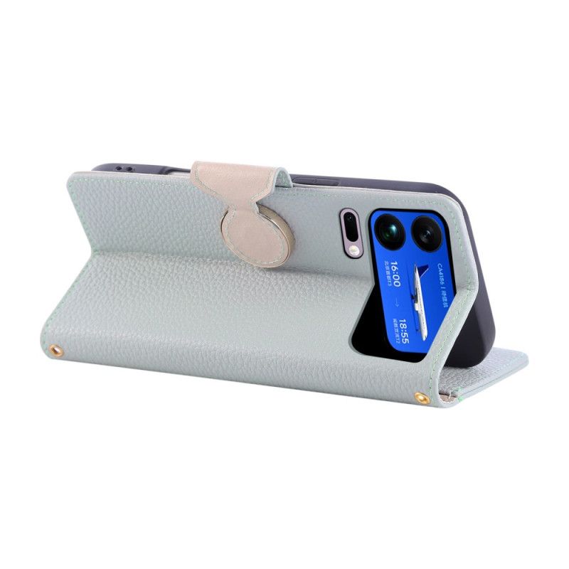 Lederhüllen Xiaomi 17 Pro Max Handyhülle Vintage-geldbörse Mit Reißverschluss