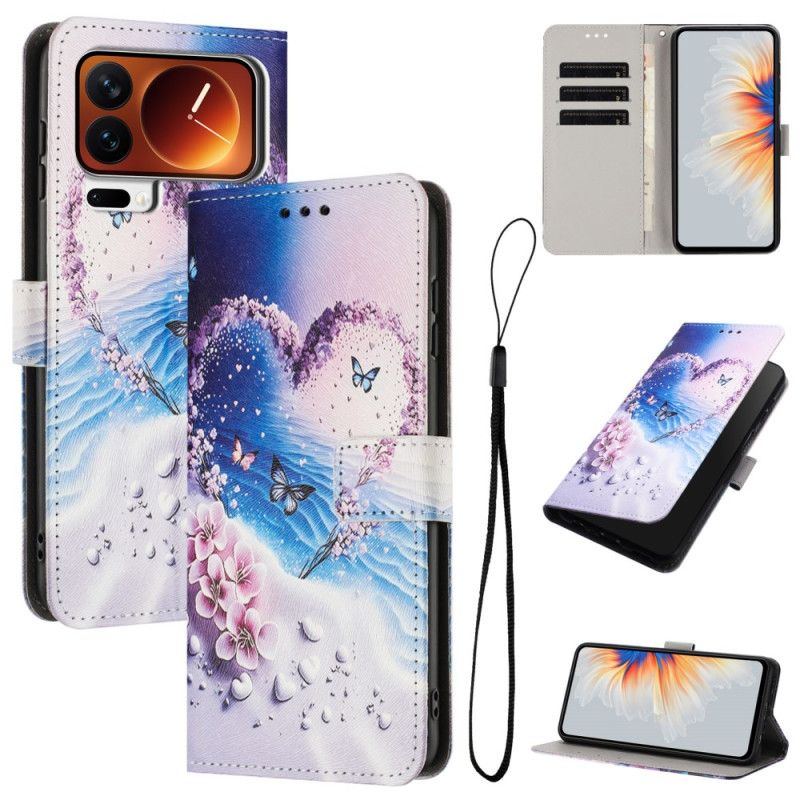 Lederhüllen Xiaomi 17 Pro Max Schmetterlingsherz