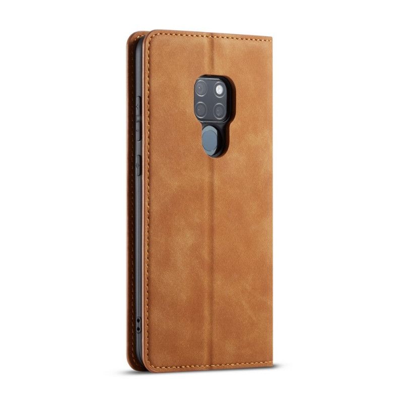 Flip Case Huawei Mate 20 Schwarz Forwenw Ledereffekt