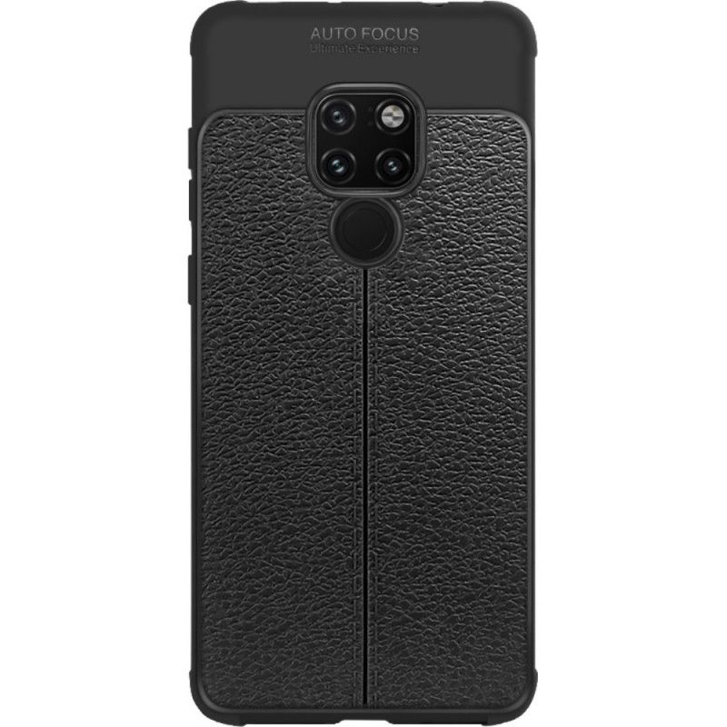 Hülle Huawei Mate 20 Schwarz Imak-Kunstledernähte