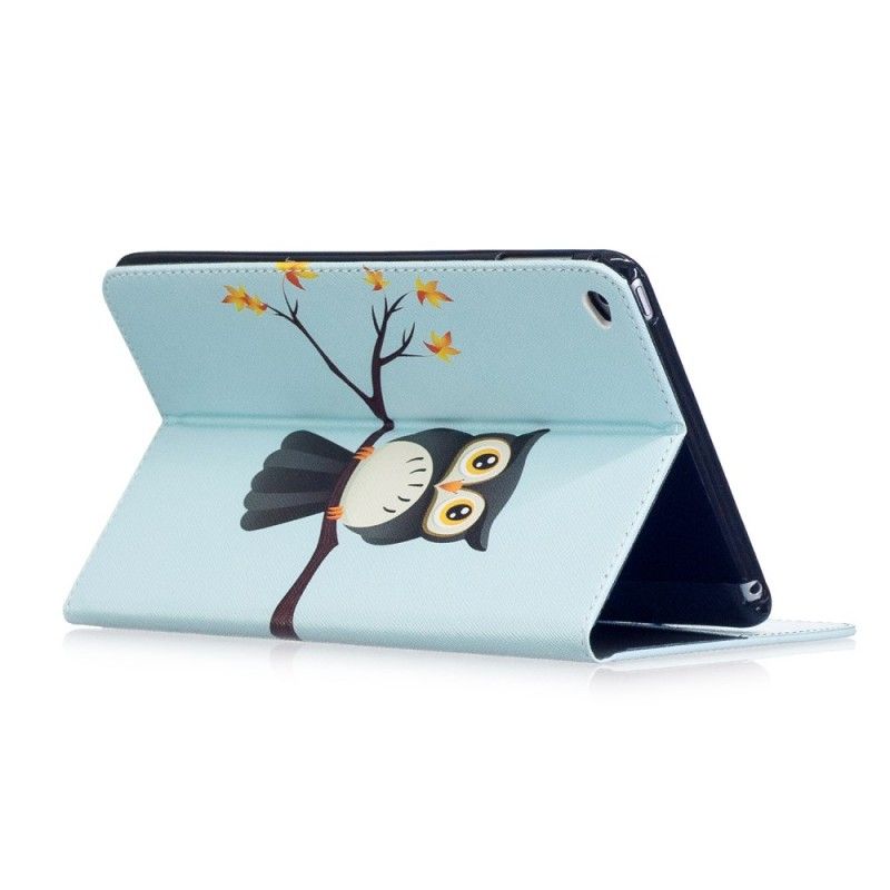 Lederhüllen iPad Mini 4 Handyhülle Eule Auf Dem Ast