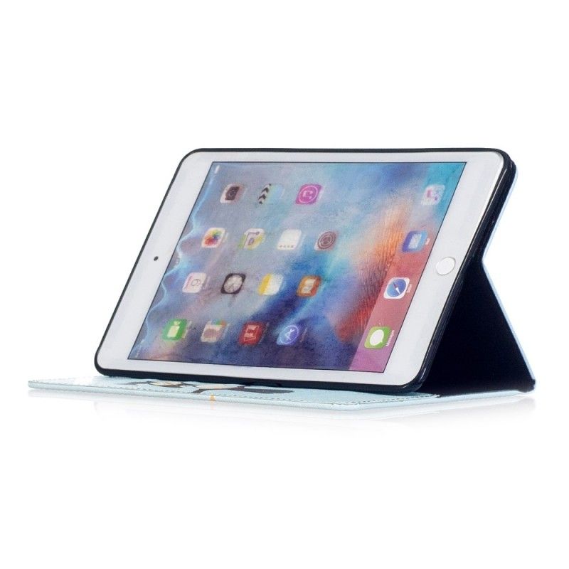 Lederhüllen iPad Mini 4 Handyhülle Eule Auf Dem Ast