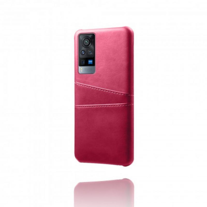 Handyhülle Für Vivo X60 Pro Doppelter Kartenhalter Ksq