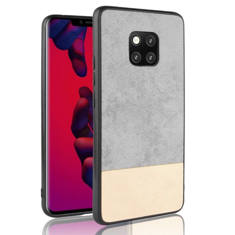 Hülle Huawei Mate 20 Pro Schwarz Handyhülle Zweifarbiges Kunstleder