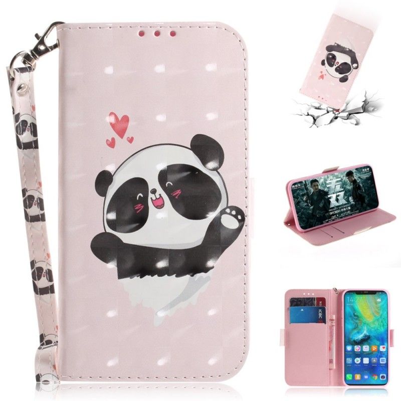 Lederhüllen Huawei Mate 20 Pro Handyhülle Panda Liebe Mit Tanga