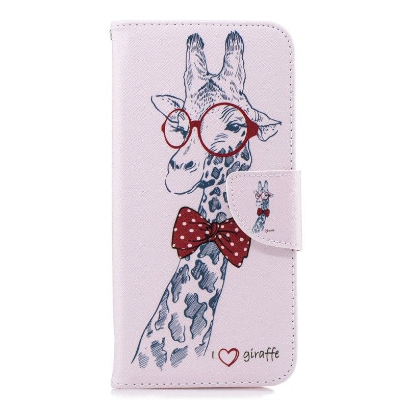 Lederhüllen Huawei Mate 20 Pro Nerd-Giraffe