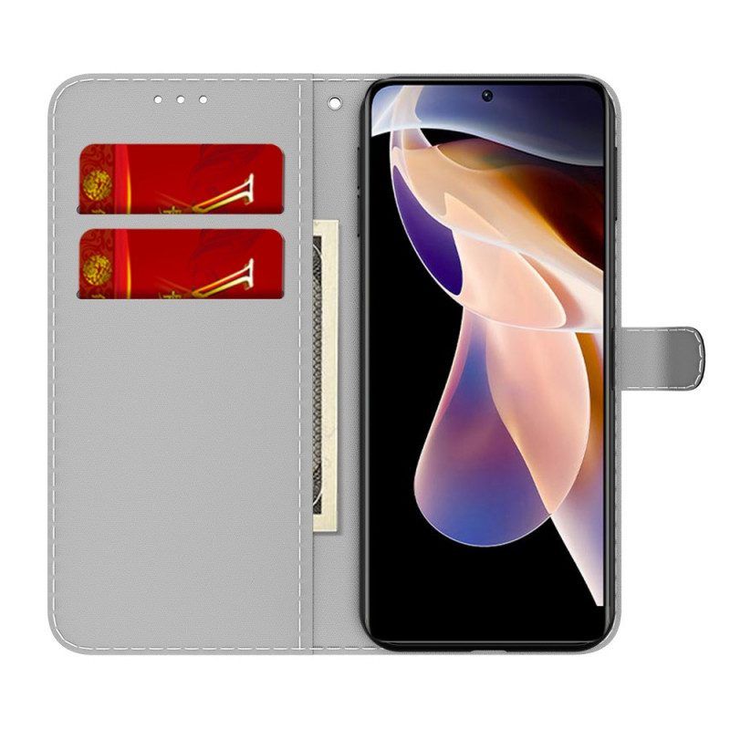 Flip Case Für Xiaomi Redmi Note 11 Pro Plus 5G Abstraktes Muster