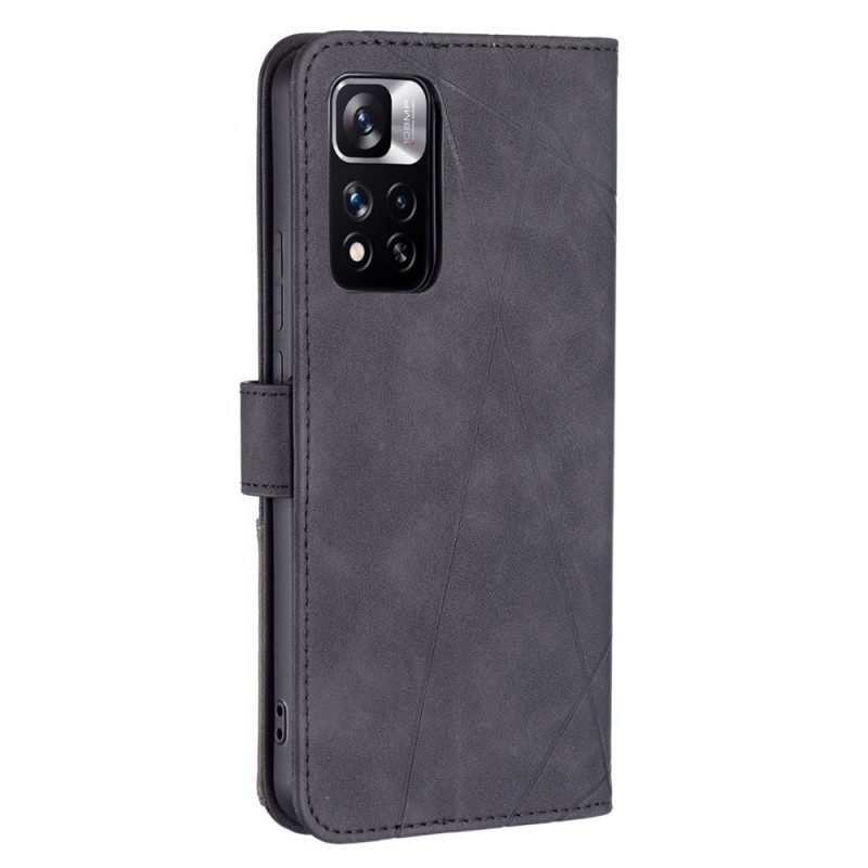 Flip Case Für Xiaomi Redmi Note 11 Pro Plus 5G Binfen-farbdreiecke