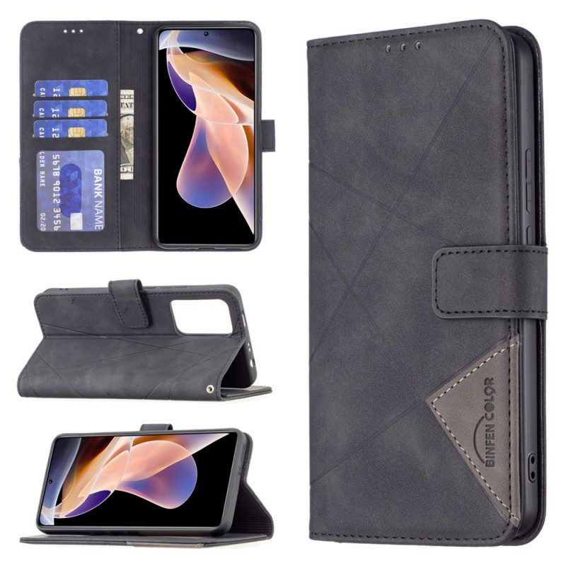 Flip Case Für Xiaomi Redmi Note 11 Pro Plus 5G Binfen-farbdreiecke