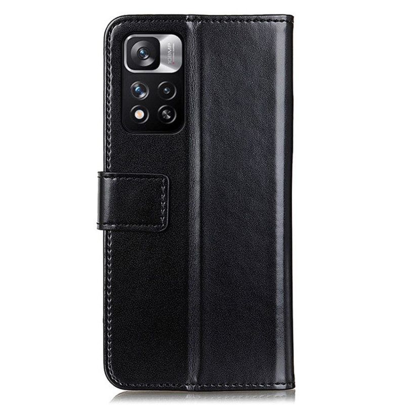 Flip Case Für Xiaomi Redmi Note 11 Pro Plus 5G Dreifarbiger Ledereffekt