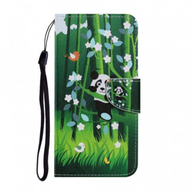 Flip Case Für Xiaomi Redmi Note 11 Pro Plus 5G Panda-spaziergang