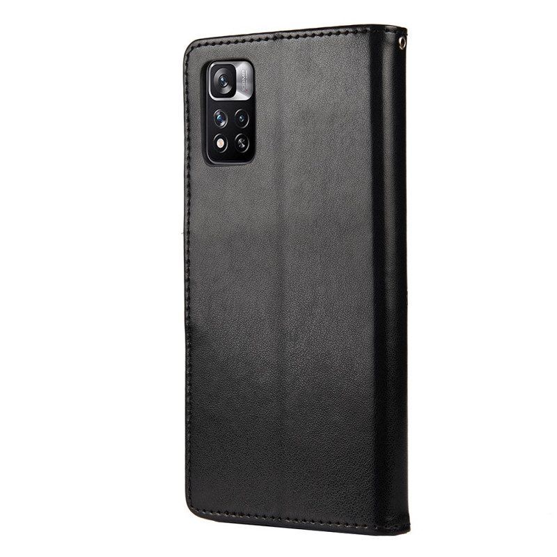 Flip Case Für Xiaomi Redmi Note 11 Pro Plus 5G Schmetterlinge Und Blumen