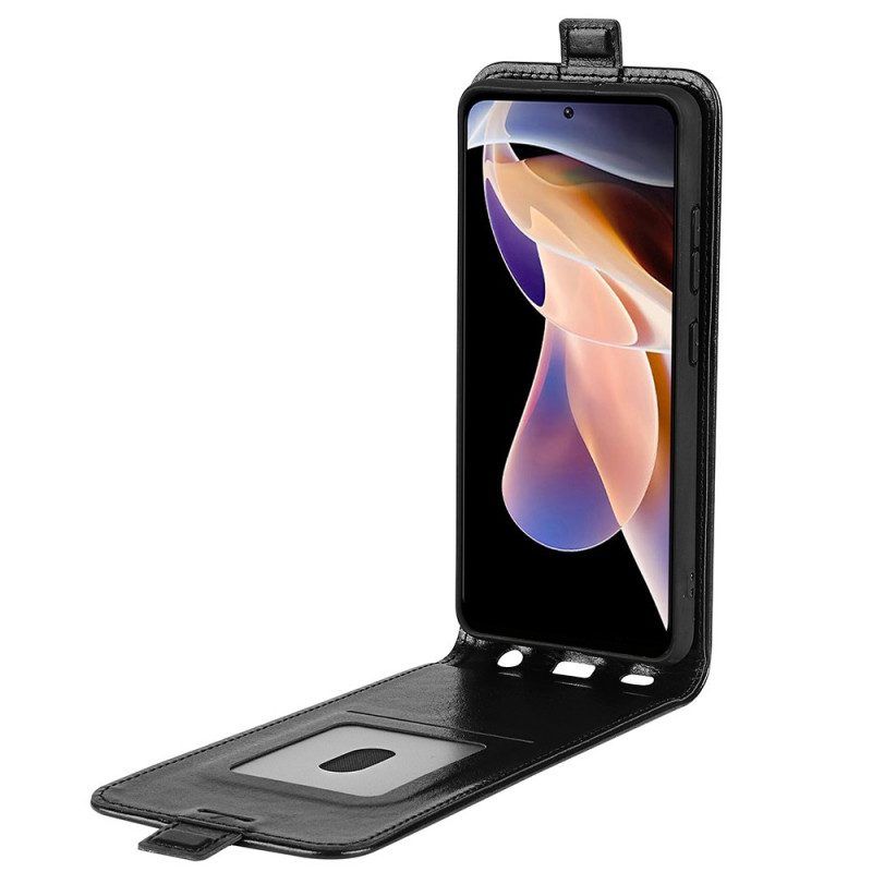 Flip Case Für Xiaomi Redmi Note 11 Pro Plus 5G Flip Case Vertikale Klappe In Lederoptik