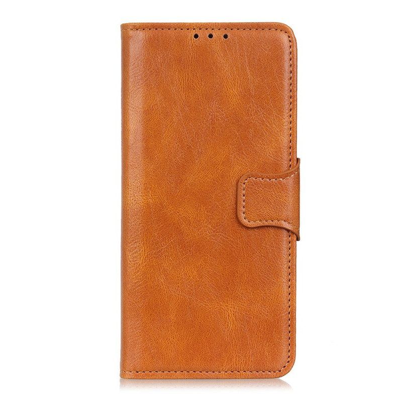 Flip Case Für Xiaomi Redmi Note 11 Pro Plus 5G Wendeverschluss Aus Spaltleder