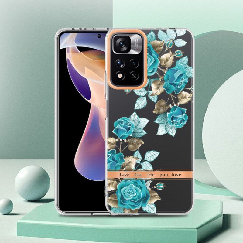 Handyhülle Für Xiaomi Redmi Note 11 Pro Plus 5G Nahtlose Blumen