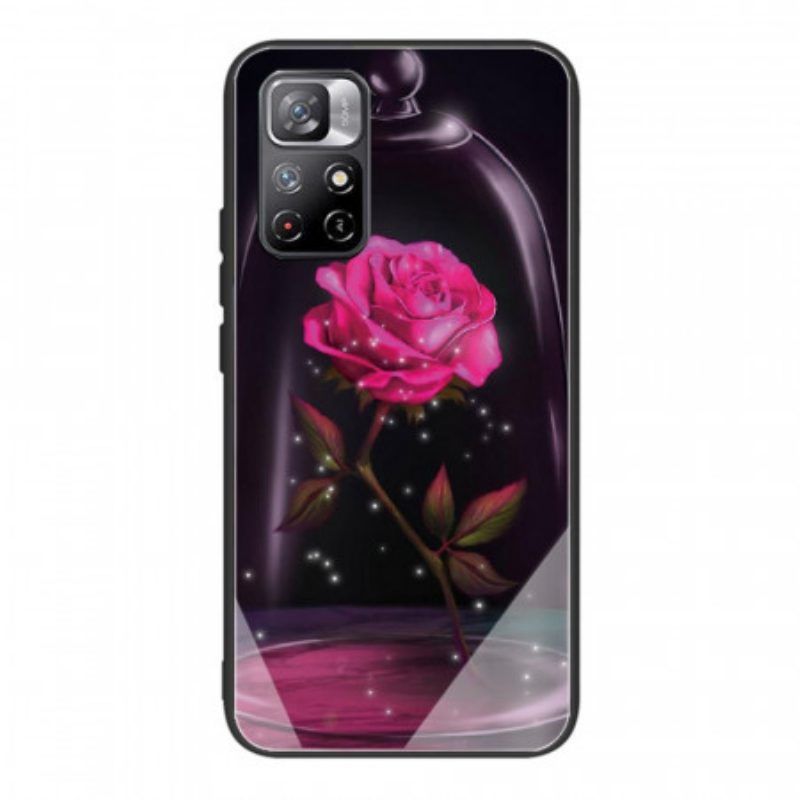 Hülle Für Xiaomi Redmi Note 11 Pro Plus 5G Magisches Rosa Gehärtetes Glas