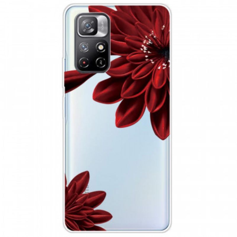 Hülle Für Xiaomi Redmi Note 11 Pro Plus 5G Rote Blumen