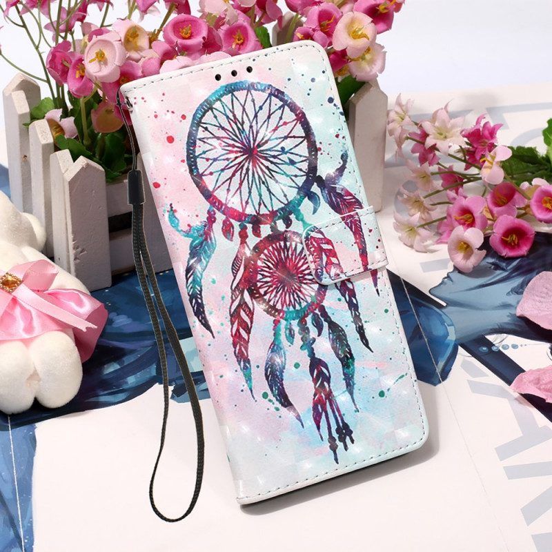 Lederhüllen Für Xiaomi Redmi Note 11 Pro Plus 5G Aquarell-traumfänger