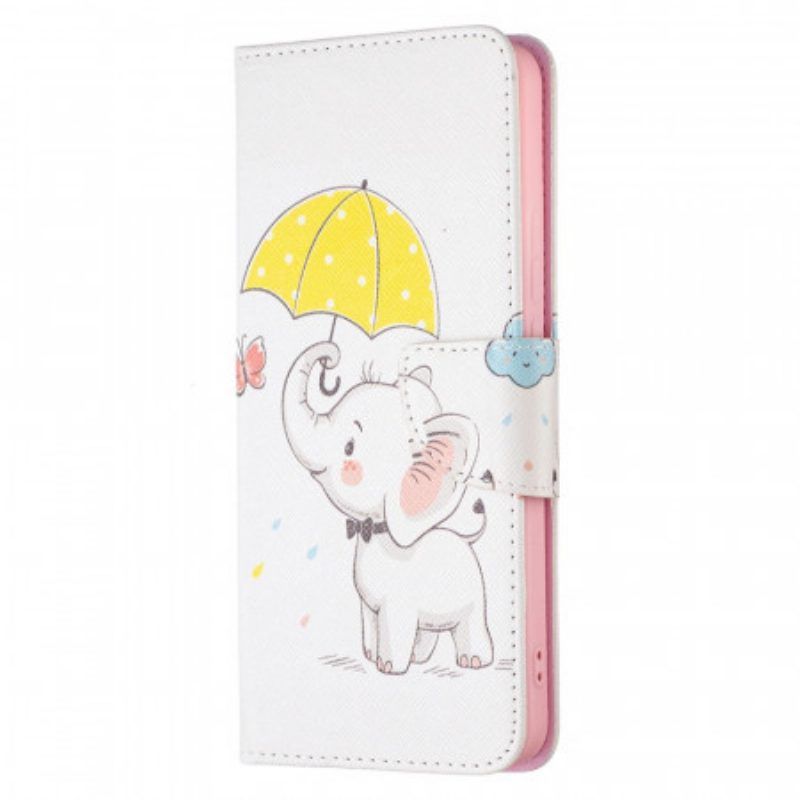Lederhüllen Für Xiaomi Redmi Note 11 Pro Plus 5G Baby Elefant