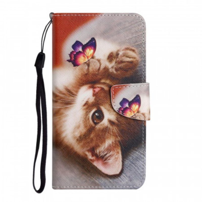 Lederhüllen Für Xiaomi Redmi Note 11 Pro Plus 5G Mein Kätzchen Und Mein Schmetterling