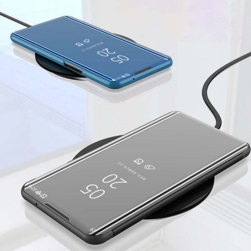 Schutzhülle Für Xiaomi Redmi Note 11 Pro Plus 5G Spiegel Und Kunstleder