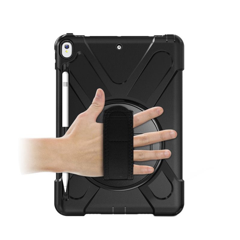 Hülle iPad Pro 10.5" Schwarz Gurt Und Schultergurt