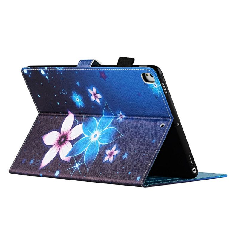 Lederhüllen iPad Pro 10.5" Dunkelblau Handyhülle Blumig