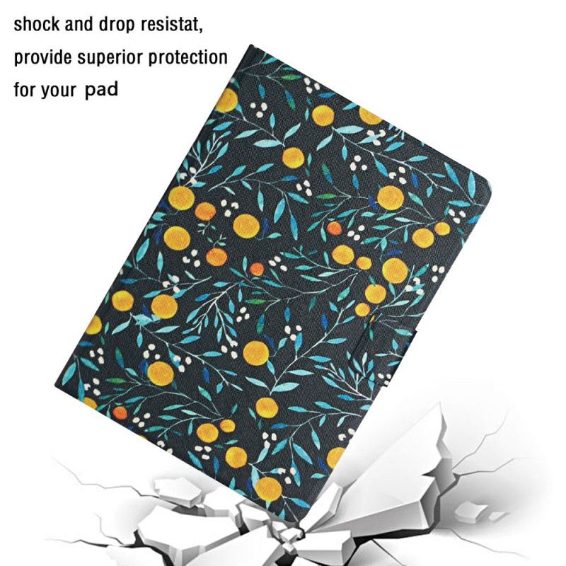 Lederhüllen iPad Pro 10.5" Grau Handyhülle Blumen