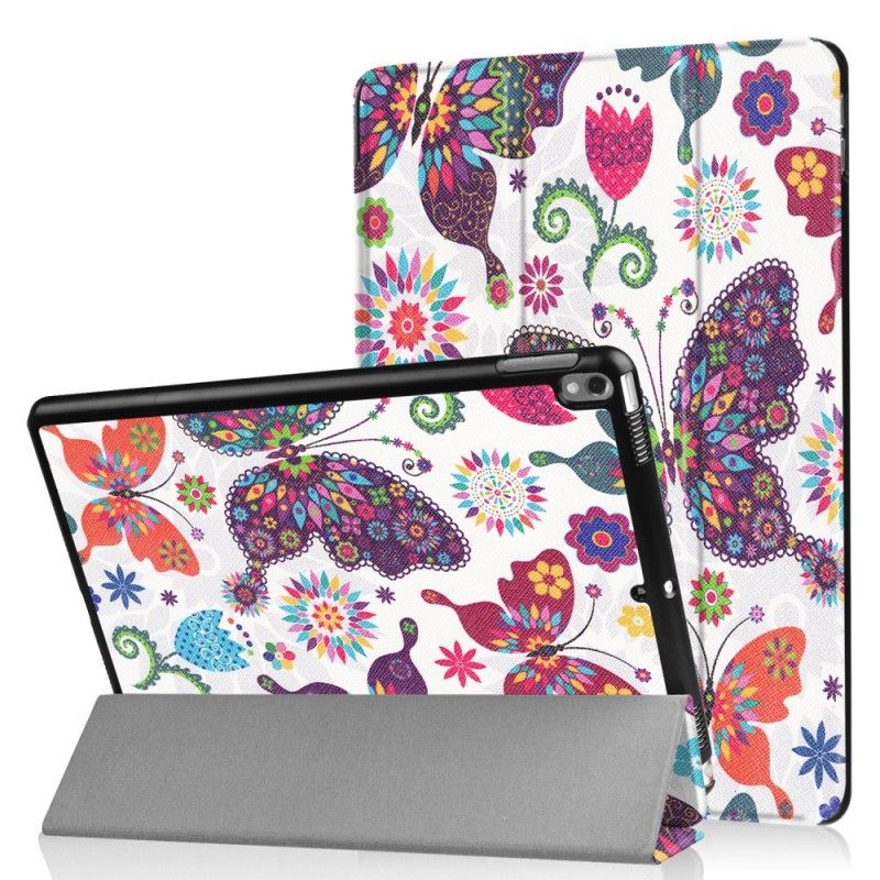 Lederhüllen iPad Pro 10.5" Schmetterlinge Und Blumen
