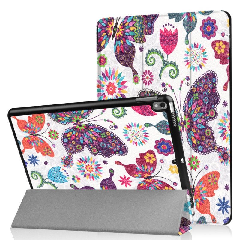 Smart Case iPad Pro 10.5" Verstärkte Schmetterlinge Und Blumen