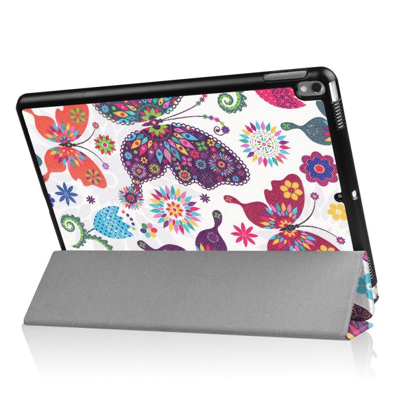 Smart Case iPad Pro 10.5" Verstärkte Schmetterlinge Und Blumen