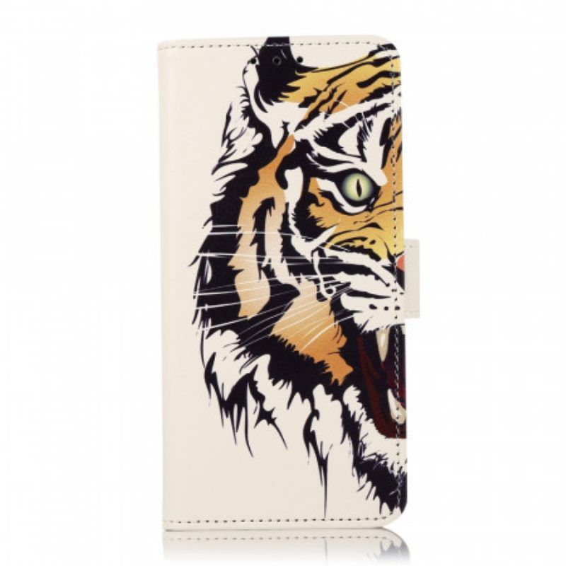 Flip Case Für Poco F4 Wilder Tiger