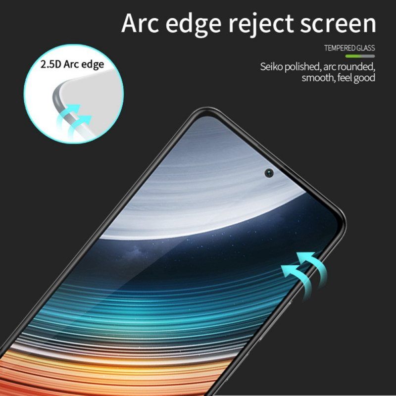 Poco F4 Black Edge Displayschutz Aus Gehärtetem Glas