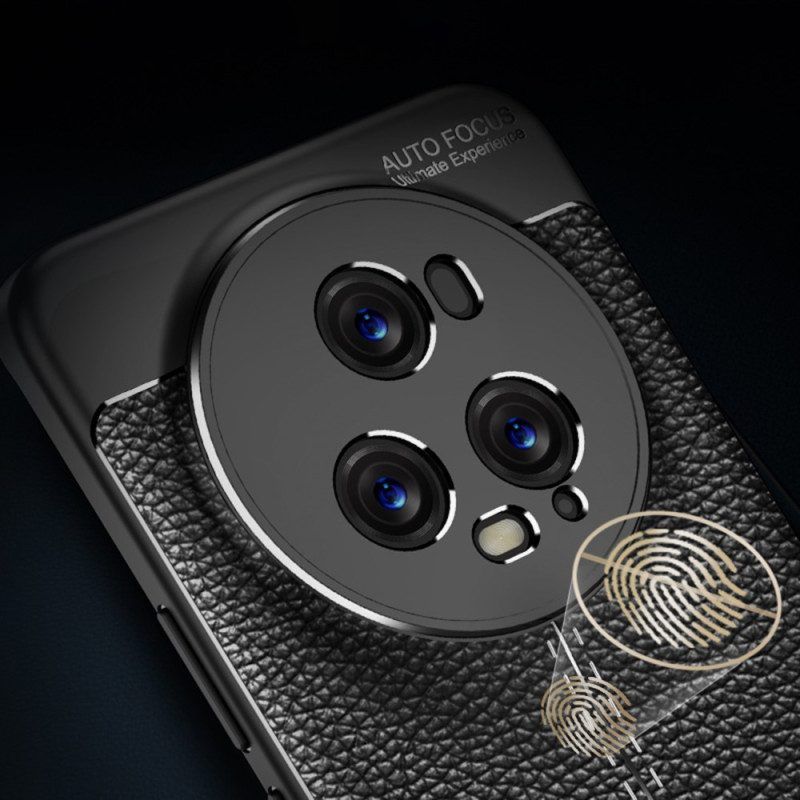 Handyhülle Für Honor Magic 5 Pro Doppellinien-litschi-ledereffekt