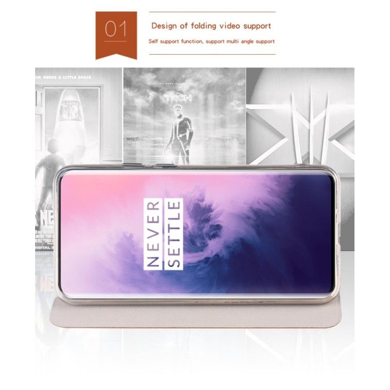 Flip Case OnePlus 7 Pro Schwarz Mofi