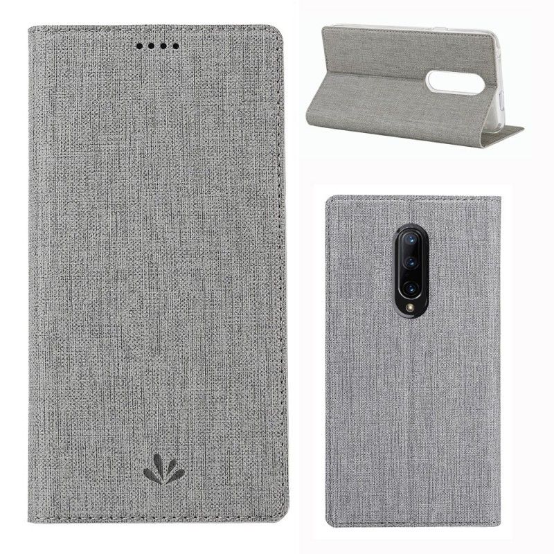 Flip Case OnePlus 7 Pro Schwarz Strukturiert