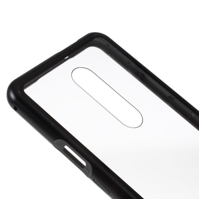 Flip Case OnePlus 7 Pro Schwarz Transparent Abnehmbar