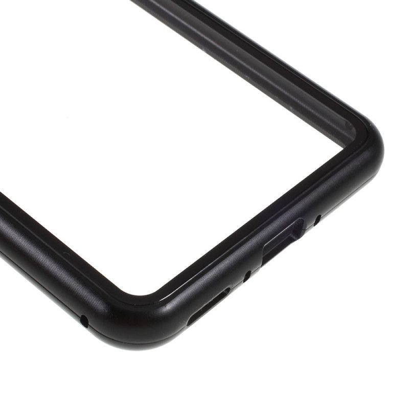 Flip Case OnePlus 7 Pro Schwarz Transparent Abnehmbar