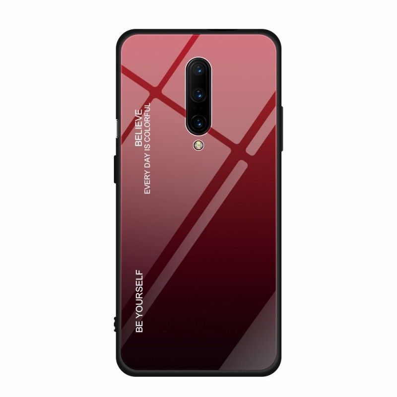 Hülle Für OnePlus 7 Pro Rot Verzinkte Farbe
