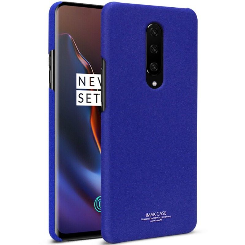 Hülle OnePlus 7 Pro Dunkelblau Starre Matte